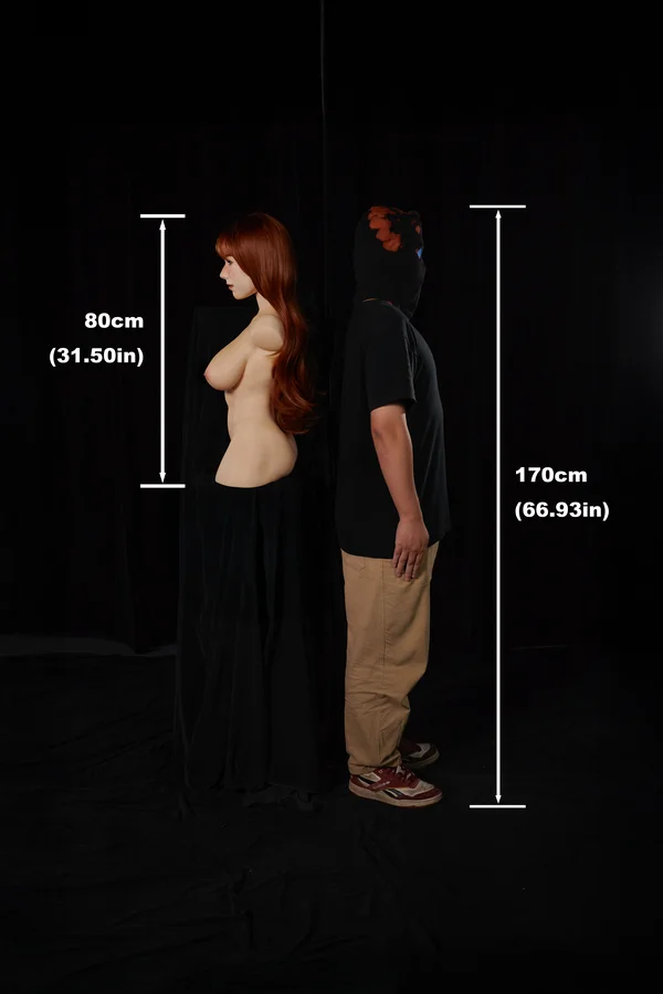 Livia 80cm (2ft7) Silicone Ultra Light Weight Sex Torso | ROS Head - Image 11