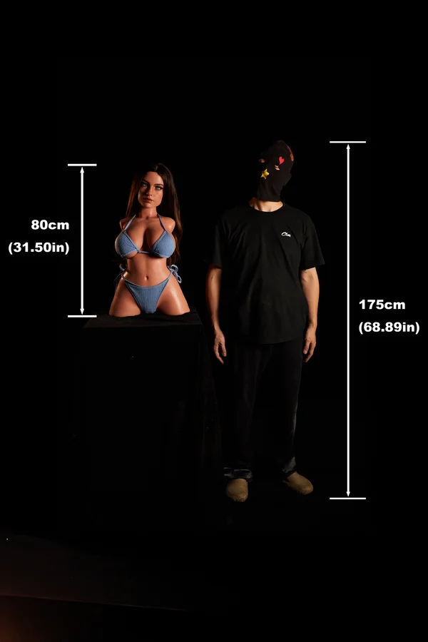 Eliza 80cm (2ft7) Silicone Ultra Light Weight Sex Torso | ROS Head - Image 18