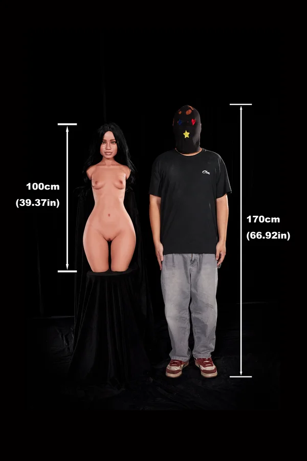 Raven 100cm (3ft3) Silicone Ultra Light Weight Sex Torso | ROS Head - Image 15