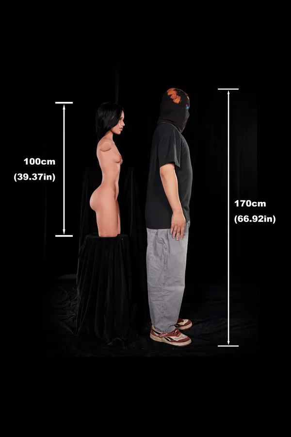 Raven 100cm (3ft3) Silicone Ultra Light Weight Sex Torso | ROS Head - Image 17