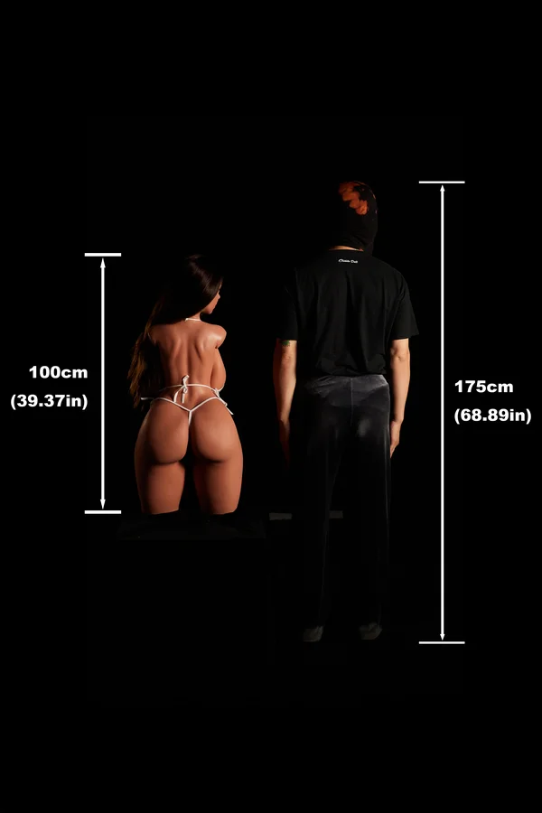 Hazel 100cm (3ft3) Silicone Ultra Light Weight Sex Torso | ROS Head - Image 18