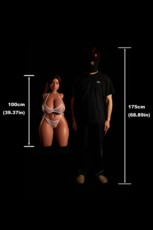 Hazel 100cm (3ft3) Silicone Ultra Light Weight Sex Torso | ROS Head - Image 19