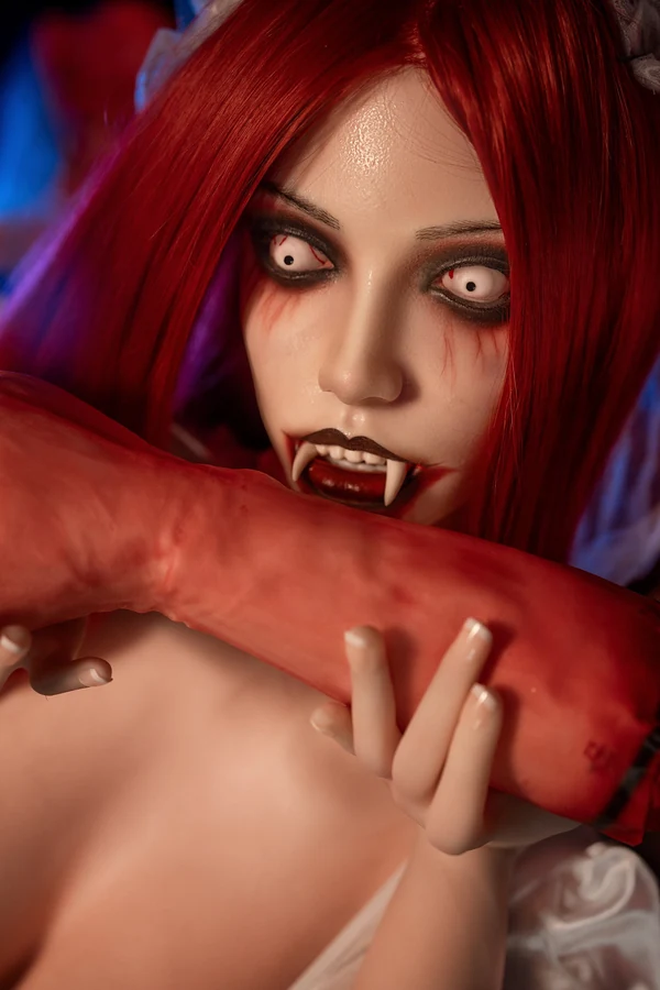 169 cm (5 ft 7) E-cup Halloween Cosplay Hybrid Sex Doll M7 (Moveable Jaw) - Image 10