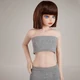 Short Straight Brown Hair with Bangs