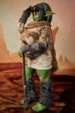ULW SiF120 Barza Goblin Sex Doll – Side Profile, Adjusting Goggles, Holding Wooden Staff | CLM ULW