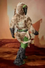 ULW SiF120 Barza Goblin Sex Doll – Rear View, Hooded Wrap Costume, Pointed Ear Visible | CLM ULW