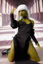 Realistic-mini-sex-doll-Si60cm-L-Momoko-kneeling-display