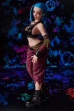 Si70 MO Jetta Mini Sex Doll – Full Body Three-Quarter Side View in Cosplay Outfit | CLM Classic