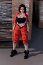 charming-mini-sex-doll-rina-unzipping-jumpsuit-showing-breasts