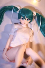 Lifelike-mini-sex-doll-j60-miku-lying-leg-up