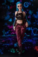 Si70 MO Jetta Mini Sex Doll – Full Body Slight Side Angle in Cosplay Outfit | CLM Classic