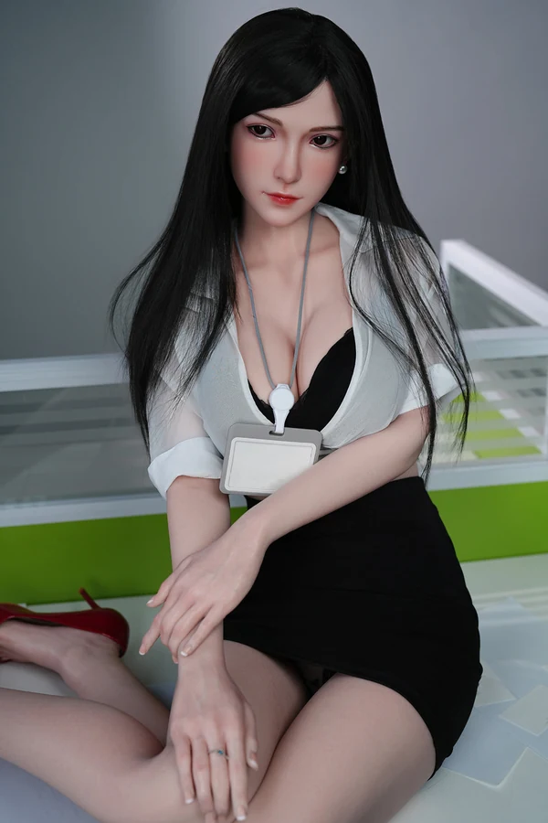 160cm/5ft3 D-cup Silicone Head Sex Doll C26S - Tifa | US In Stock