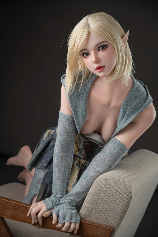 160cm/5ft3 B-cup Blonde Silicone Head Sex Doll - M13 Elara | US In Stock