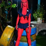 160cm/5ft3 F-cup Red Skinned Alien TPE Sex Doll - #A9 | US In Stock