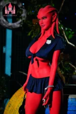 160cm/5ft3 F-cup Red Skinned Alien TPE Sex Doll - #A9 | US In Stock - image 3