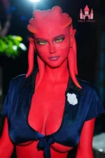 160cm/5ft3 F-cup Red Skinned Alien TPE Sex Doll - #A9 | US In Stock - image 5