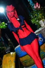 160cm/5ft3 F-cup Red Skinned Alien TPE Sex Doll - #A9 | US In Stock - image 8