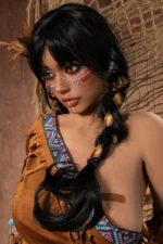 159cm/5ft3 E-Cup Silicone Head Sex Doll SG3 - Ada Dark Tanned | US In Stock