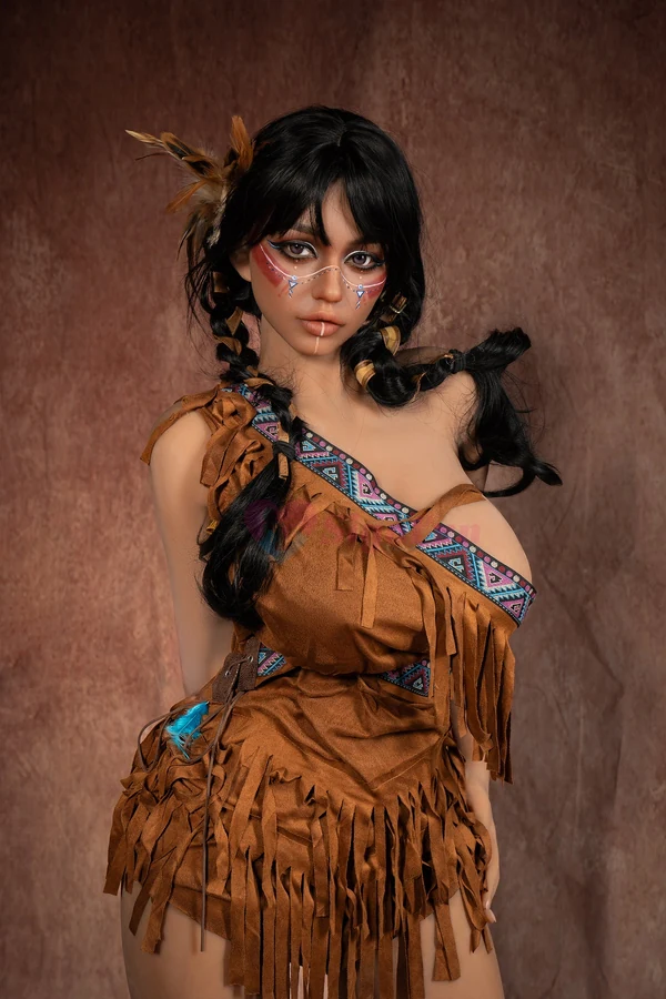 159cm/5ft3 E-Cup Silicone Head Sex Doll SG3 - Ada Dark Tanned | US In Stock - image 2