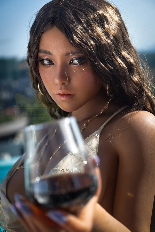 164cm/5ft5 F-cup Silicone Sex Doll - S40 Dark Tanned | US In Stock