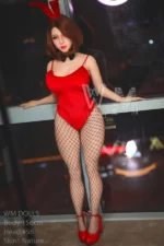 156cm/5ft1 H-Cup Asian Lifelike Thick Removable Vagina S-TPE Sex Doll with #56 Head | US In Stock