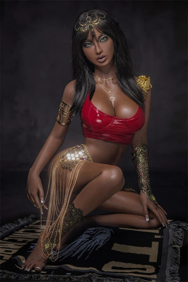 148cm/4ft9 Big Boobs F-cup Black TPE Sex Doll - Aurora | US In Stock