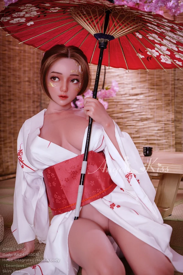 155cm/5ft1 H-cup Seamless Neck All-In-One Silicone Sex Doll AK24 - Angie | Angel Kiss® product image 1