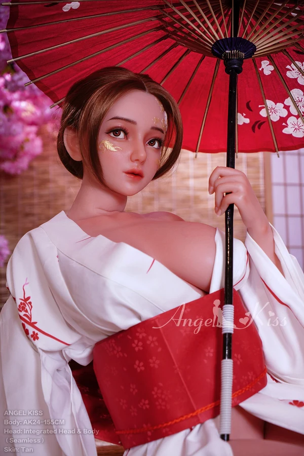 155cm/5ft1 H-cup Seamless Neck All-In-One Silicone Sex Doll AK24 - Angie | Angel Kiss® product image 2