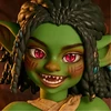 Kaela (Green) Red Eyes