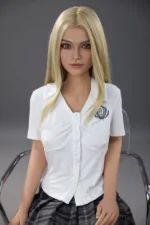 Silicone Head + TPE Body Sex Doll M15 Wheat 150cm（ 4ft11 ）| JX Doll® product image 4