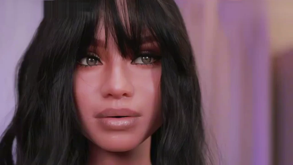 Front view of the Climax Doll Raven head sculpt